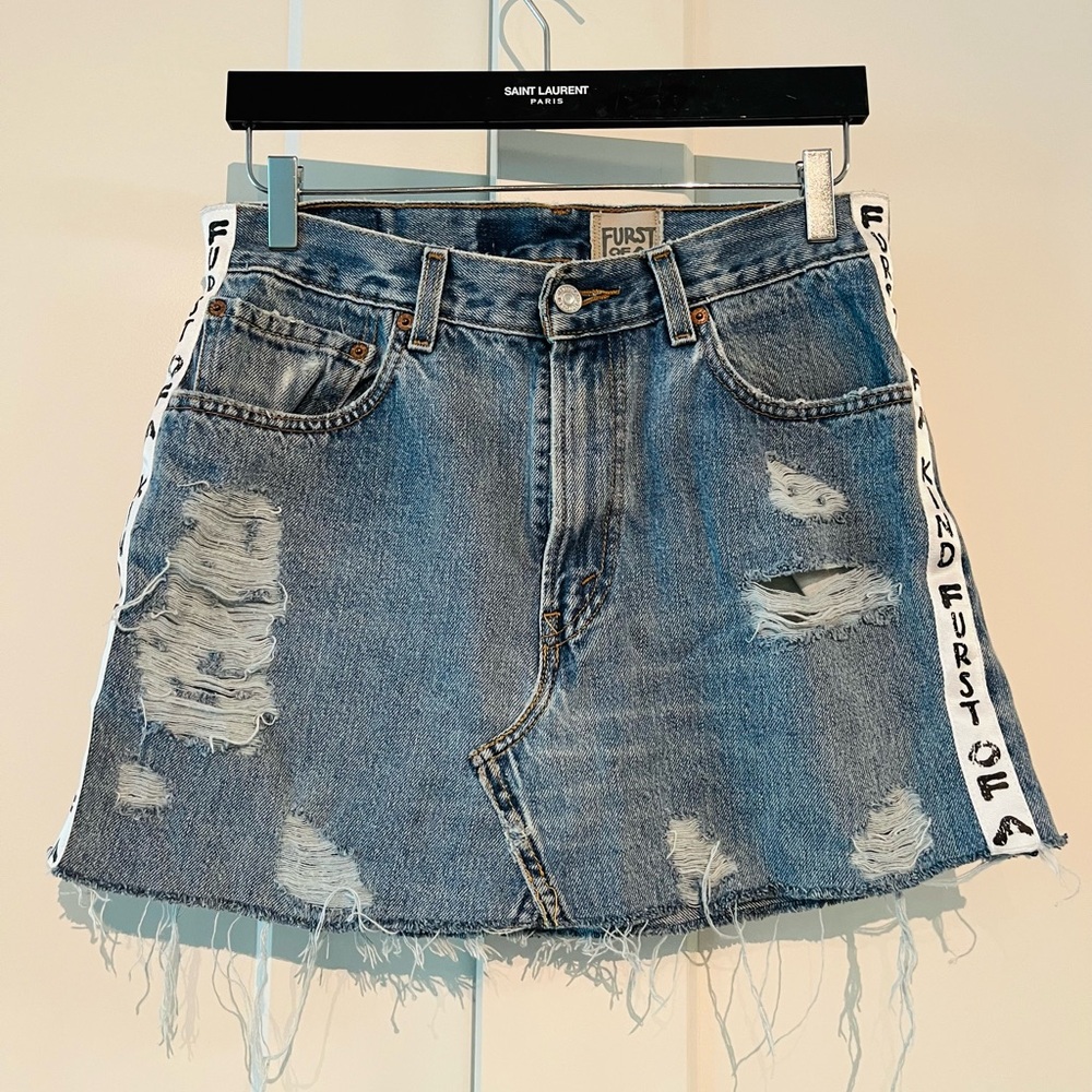 Furst of a Kind Samll A-Line Denim Skirt